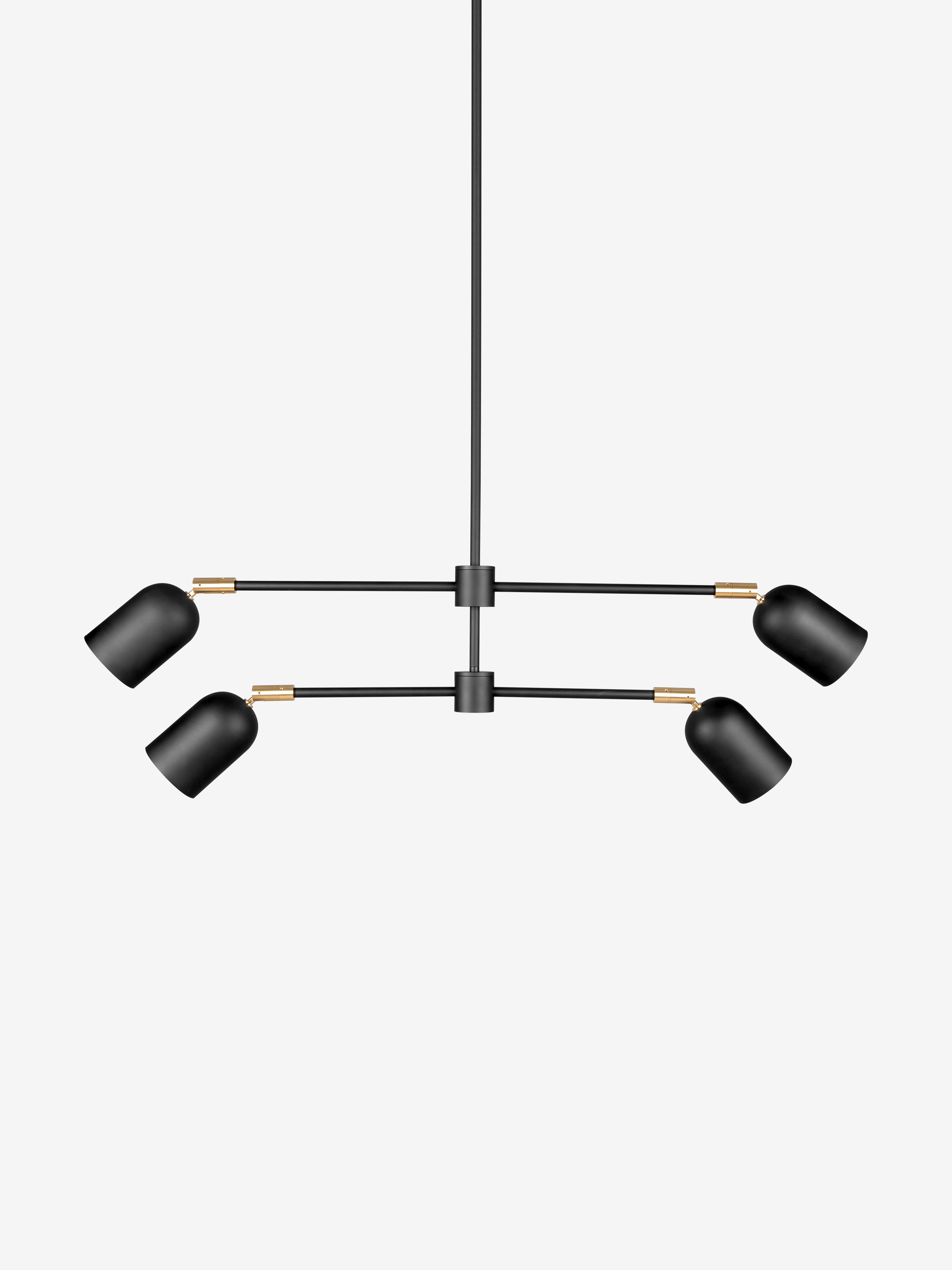 Petaluma 2 / Pendant / Black and Brass