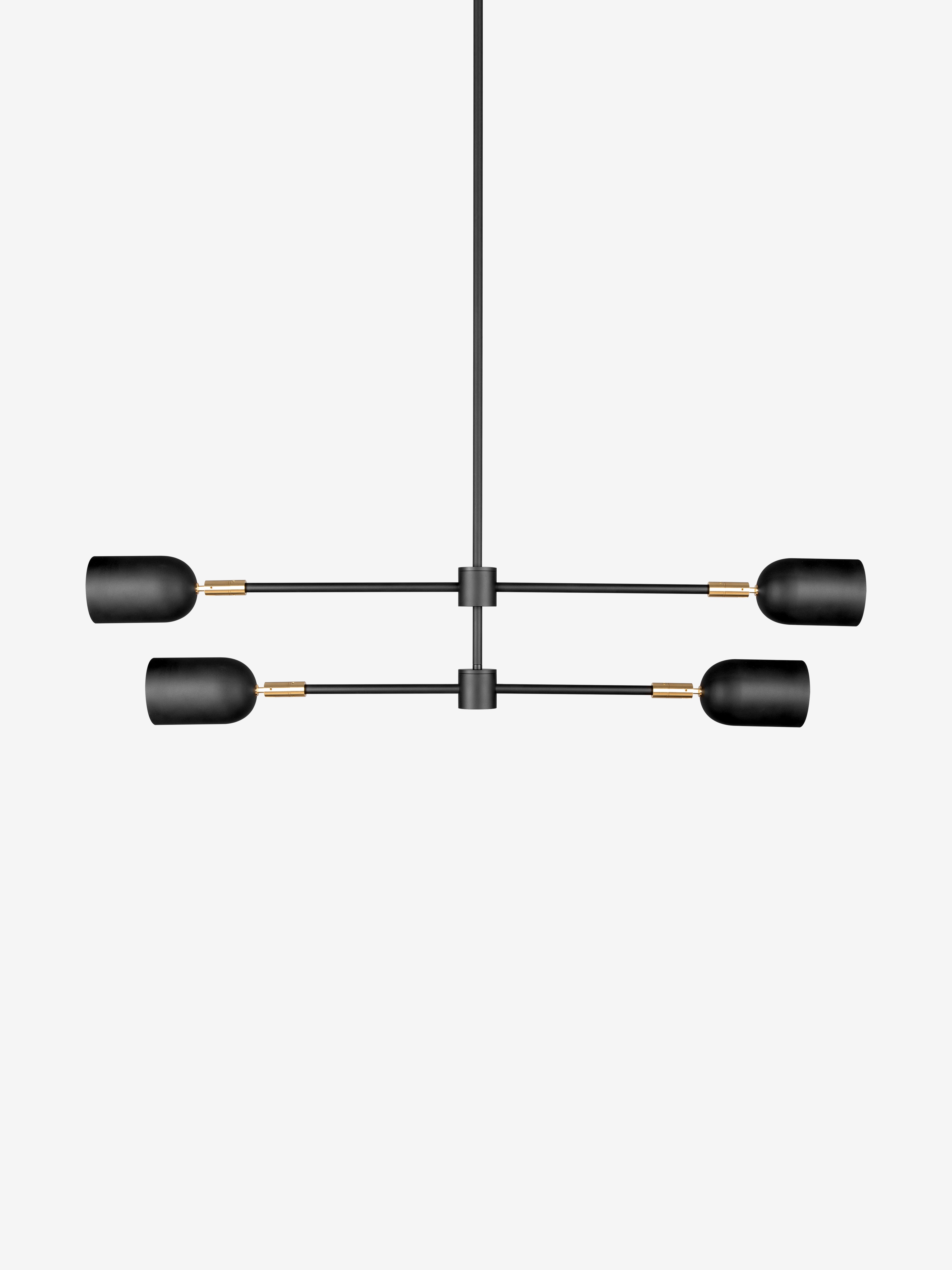 Petaluma 2 / Pendant / Black and Brass