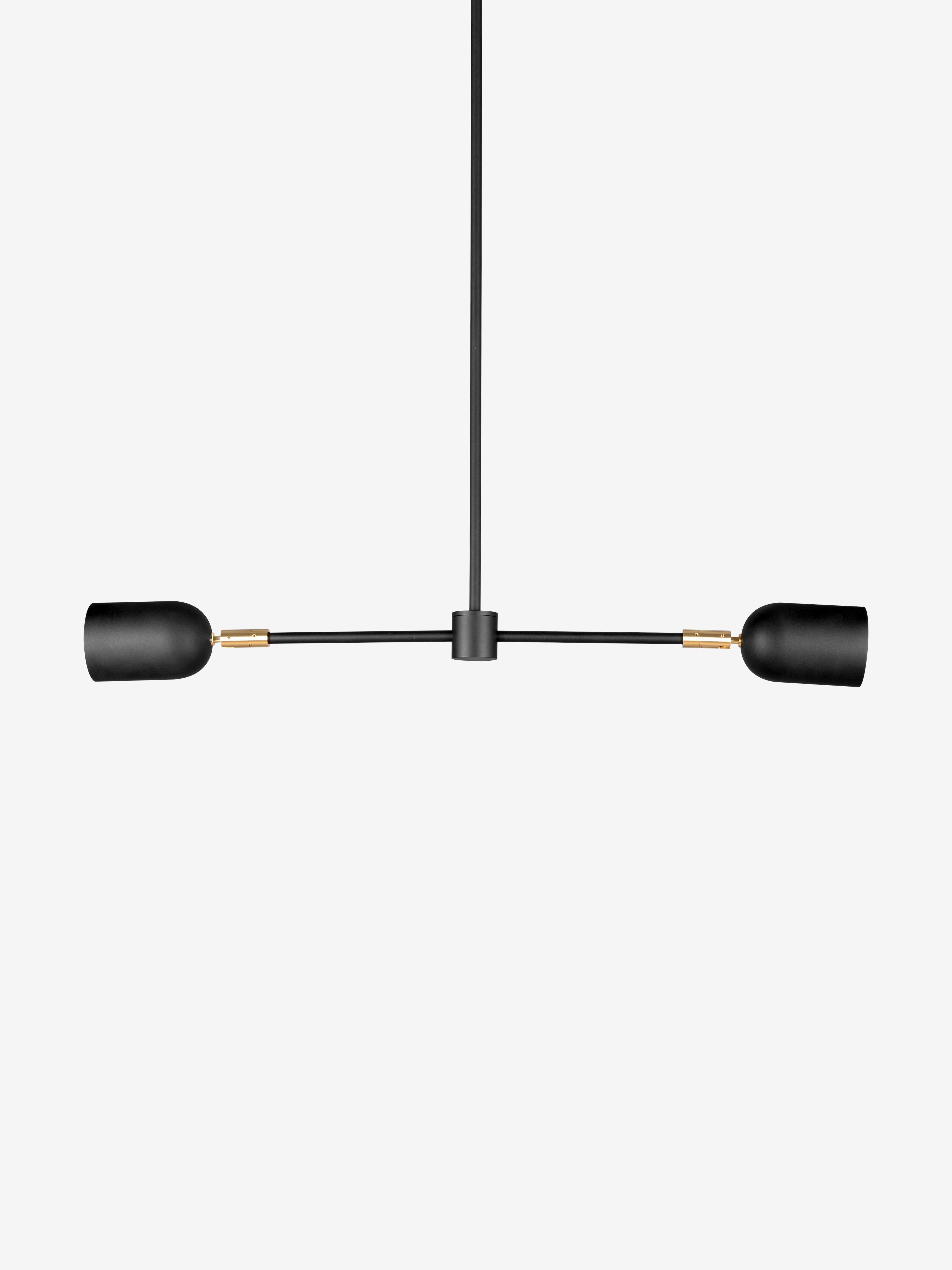 Petaluma 1 / Pendant / Black and Brass