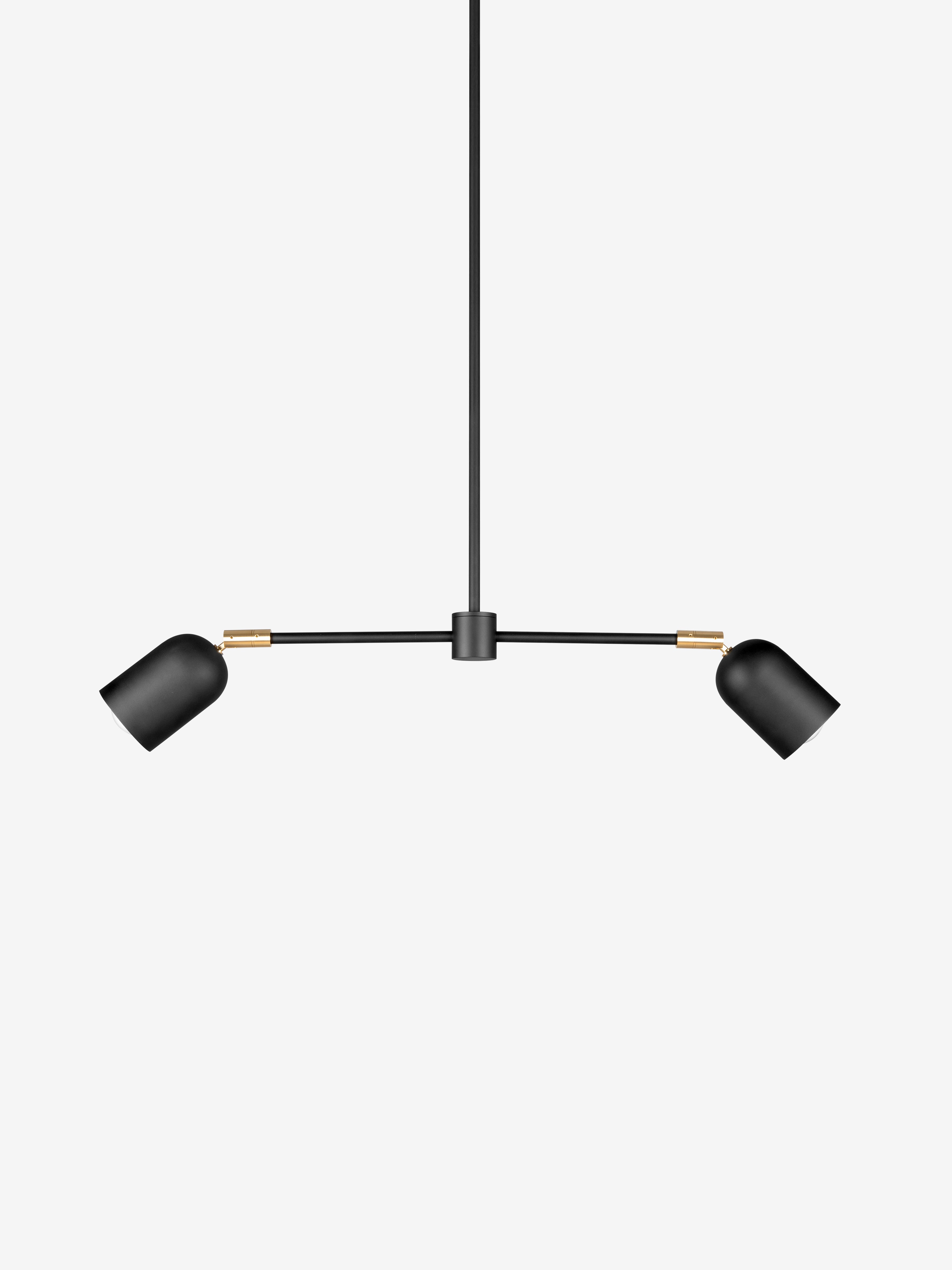 Petaluma 1 / Pendant / Black and Brass