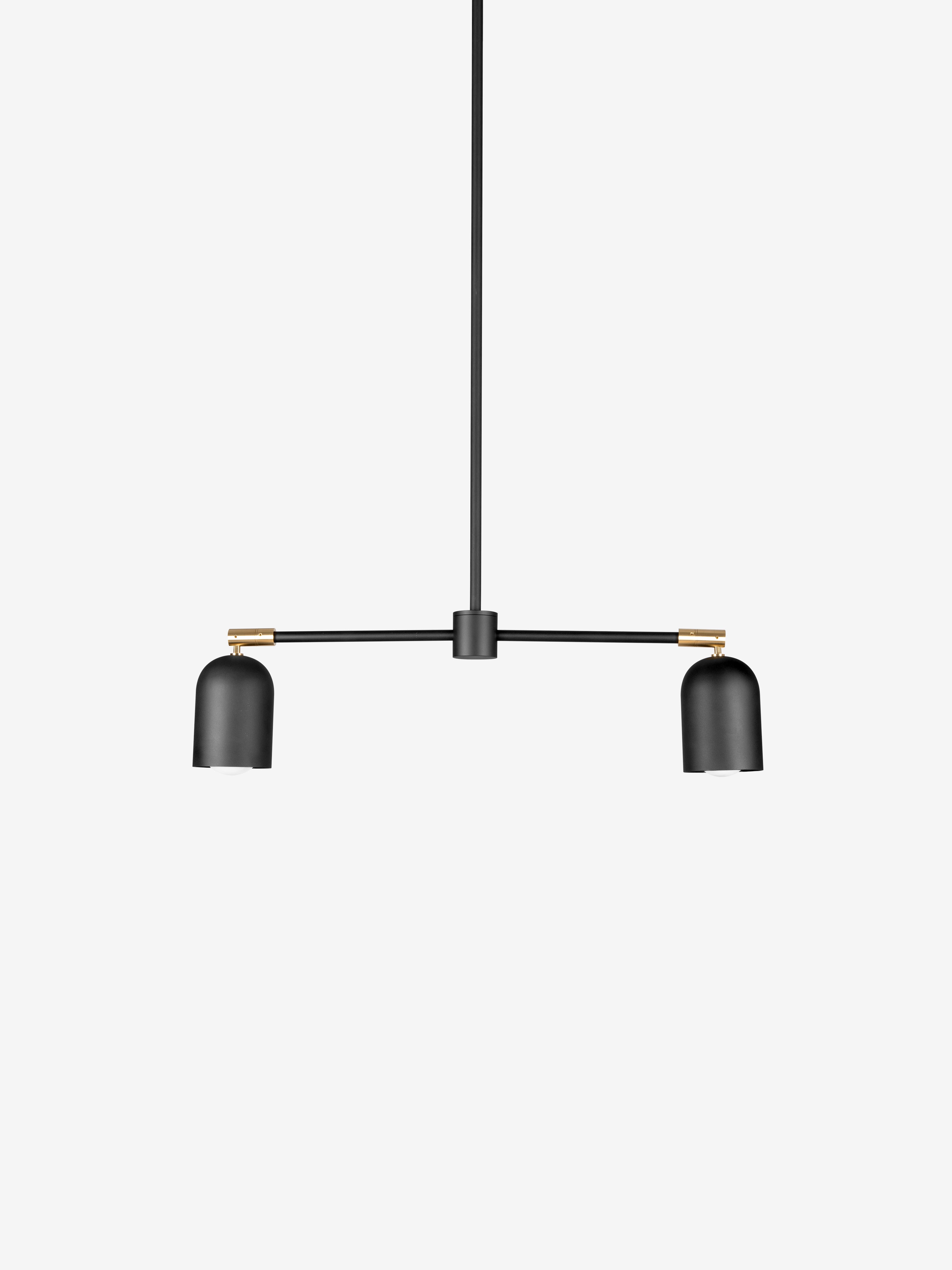 Petaluma 1 / Pendant / Black and Brass