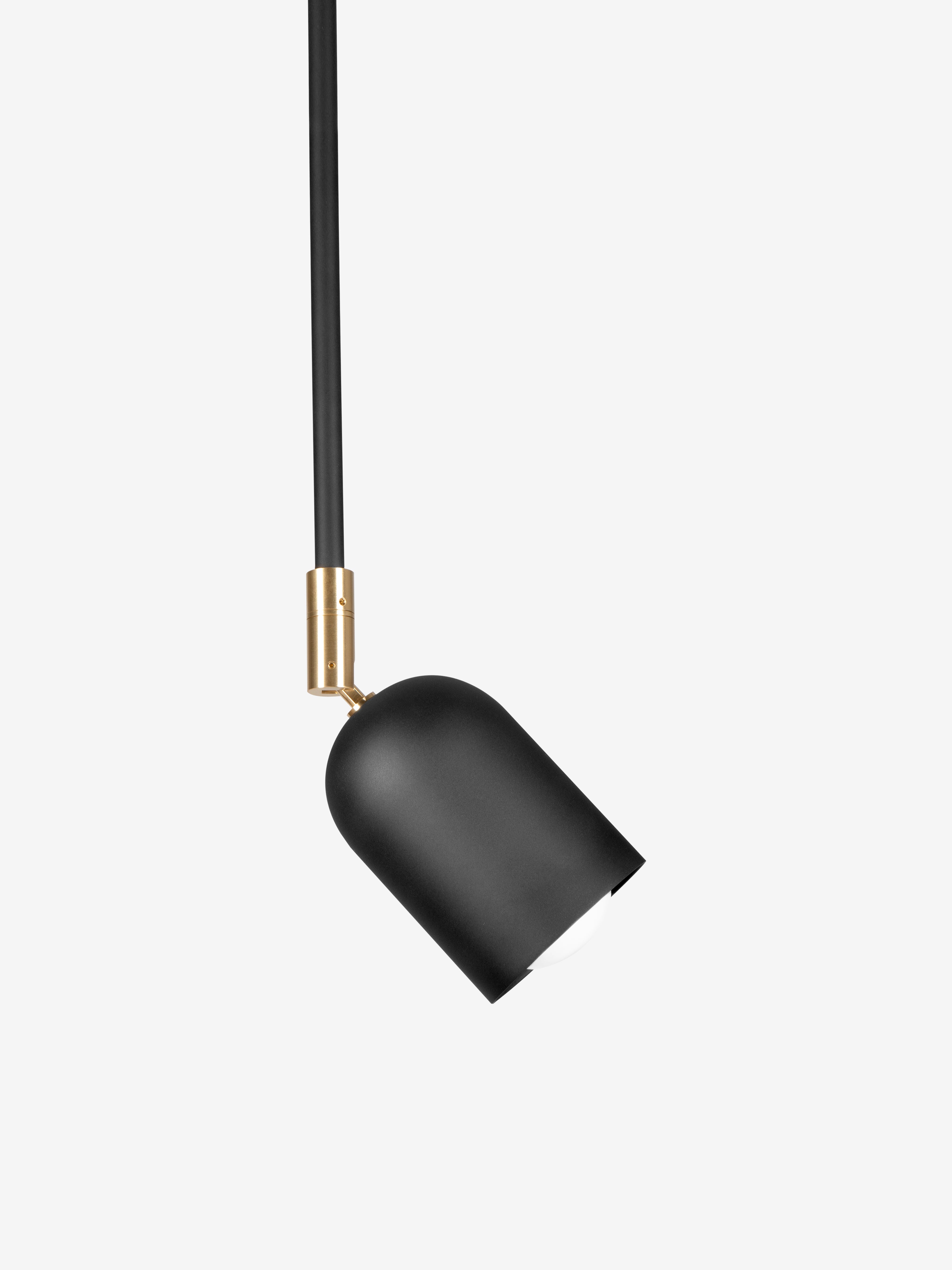 Arcata / Pendant / Black on Brass