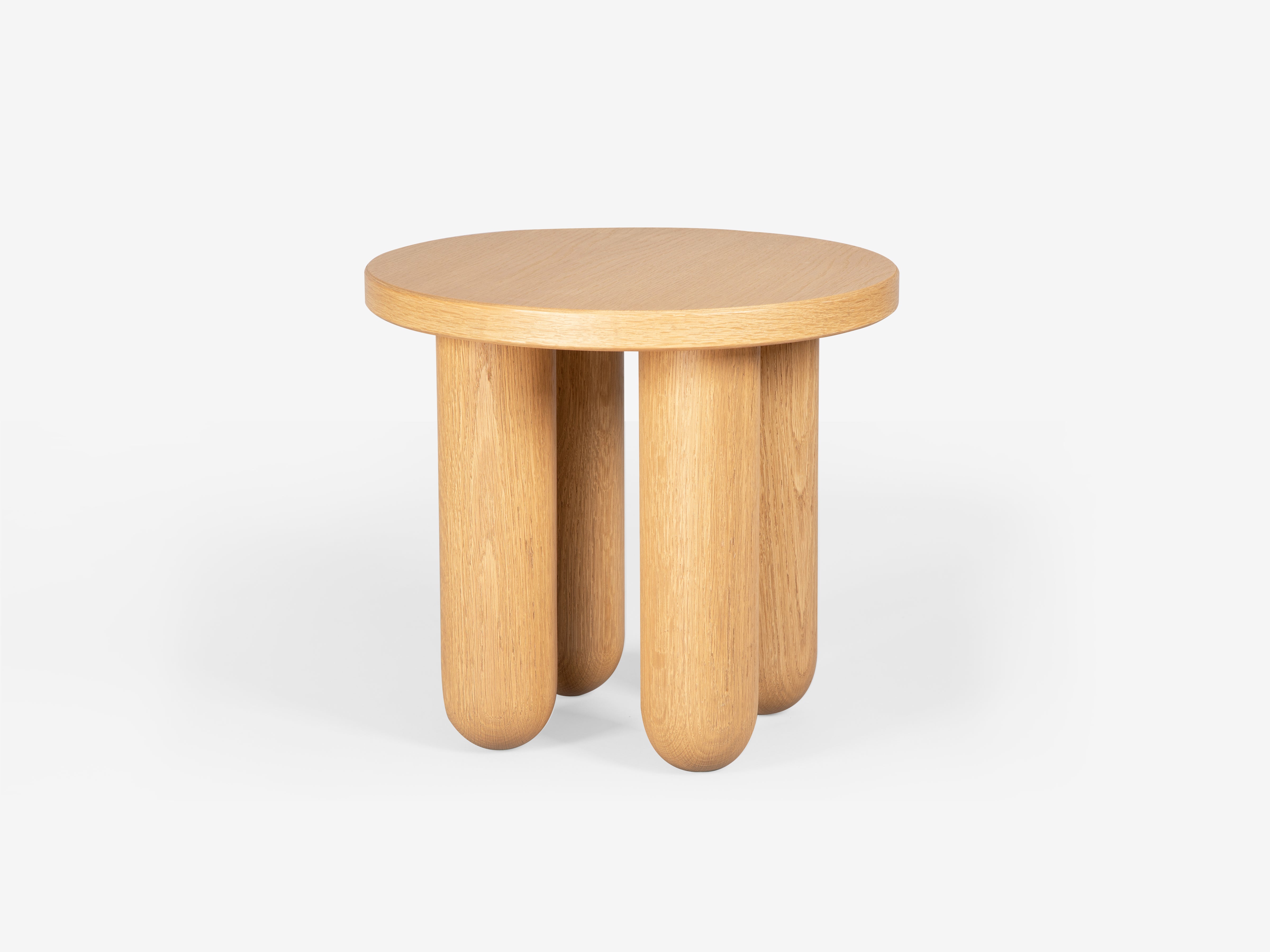 Burke / Side Table / White Oak