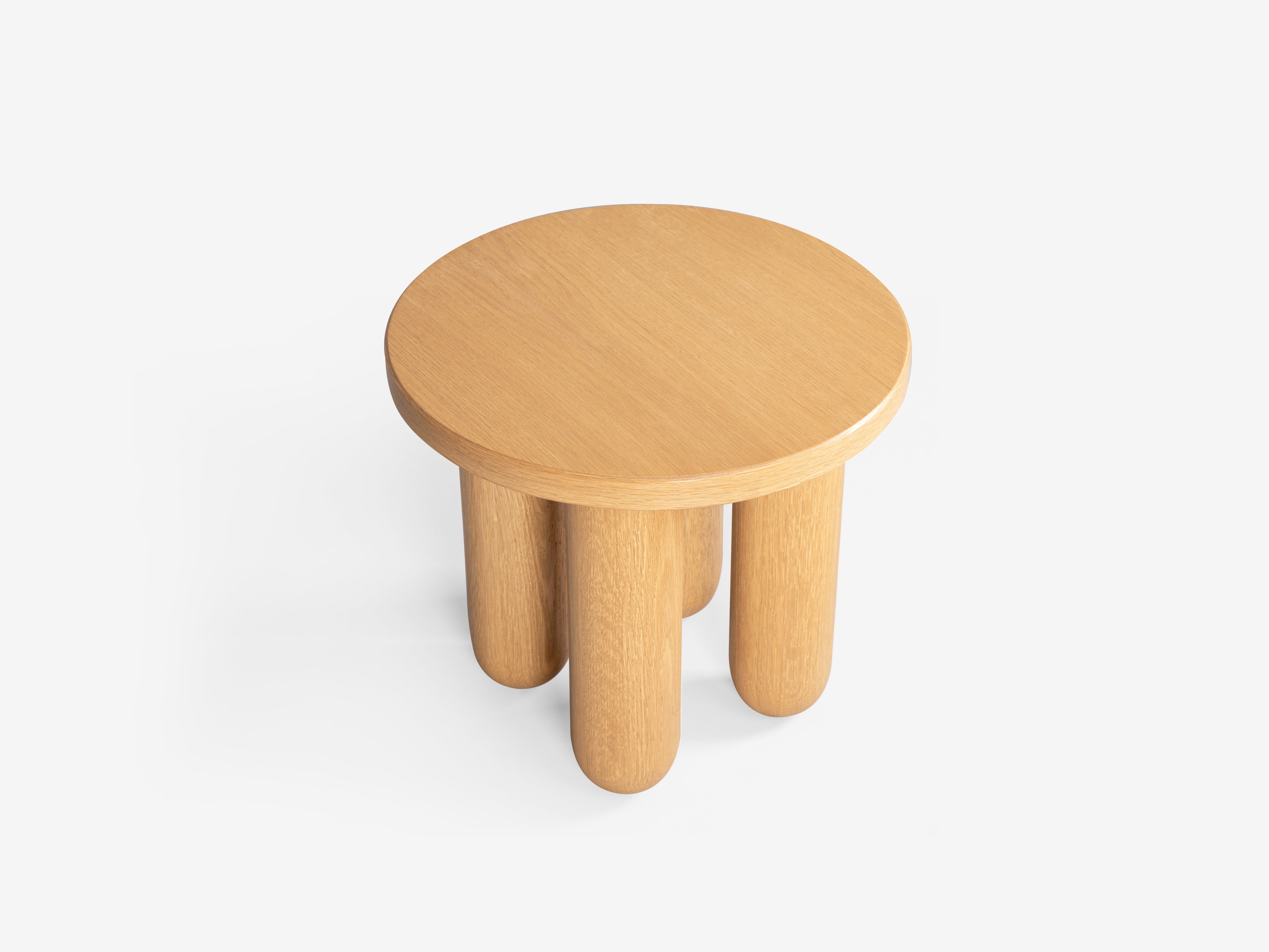 Burke / Side Table / White Oak