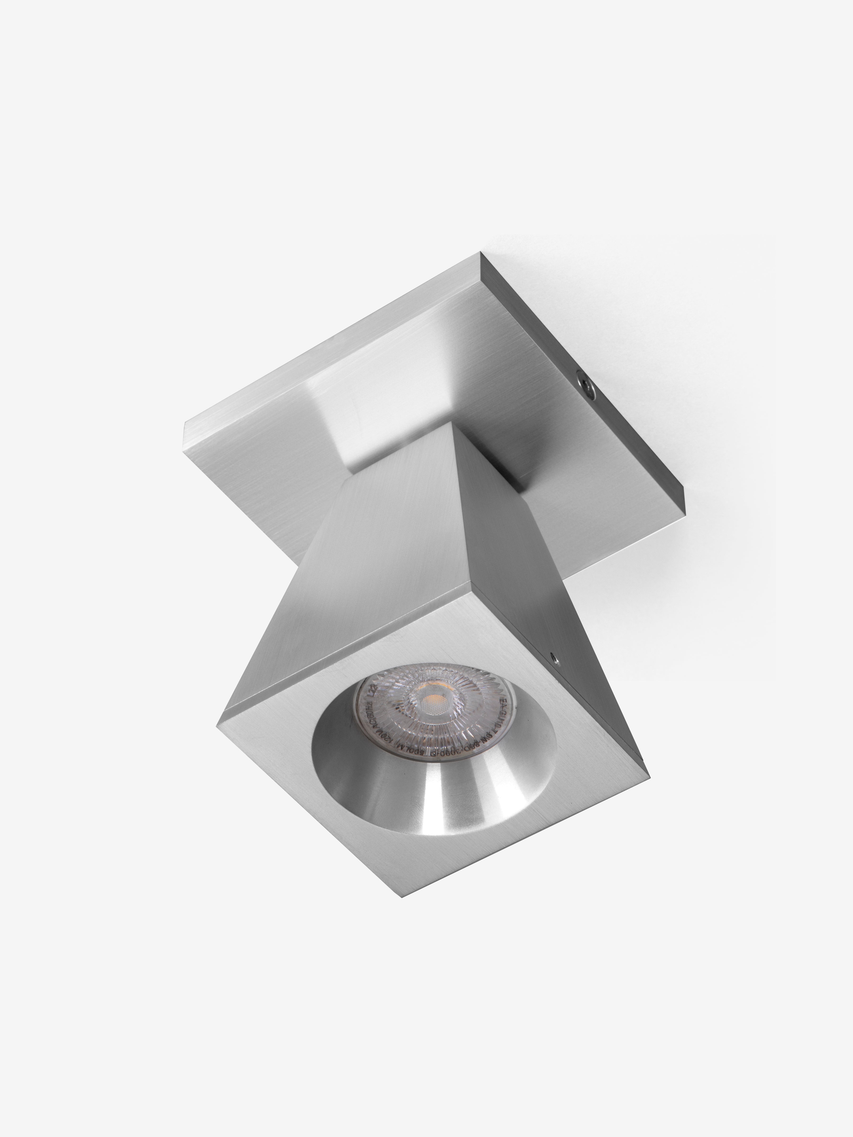 Perry / Flush Mount / Brushed Aluminum