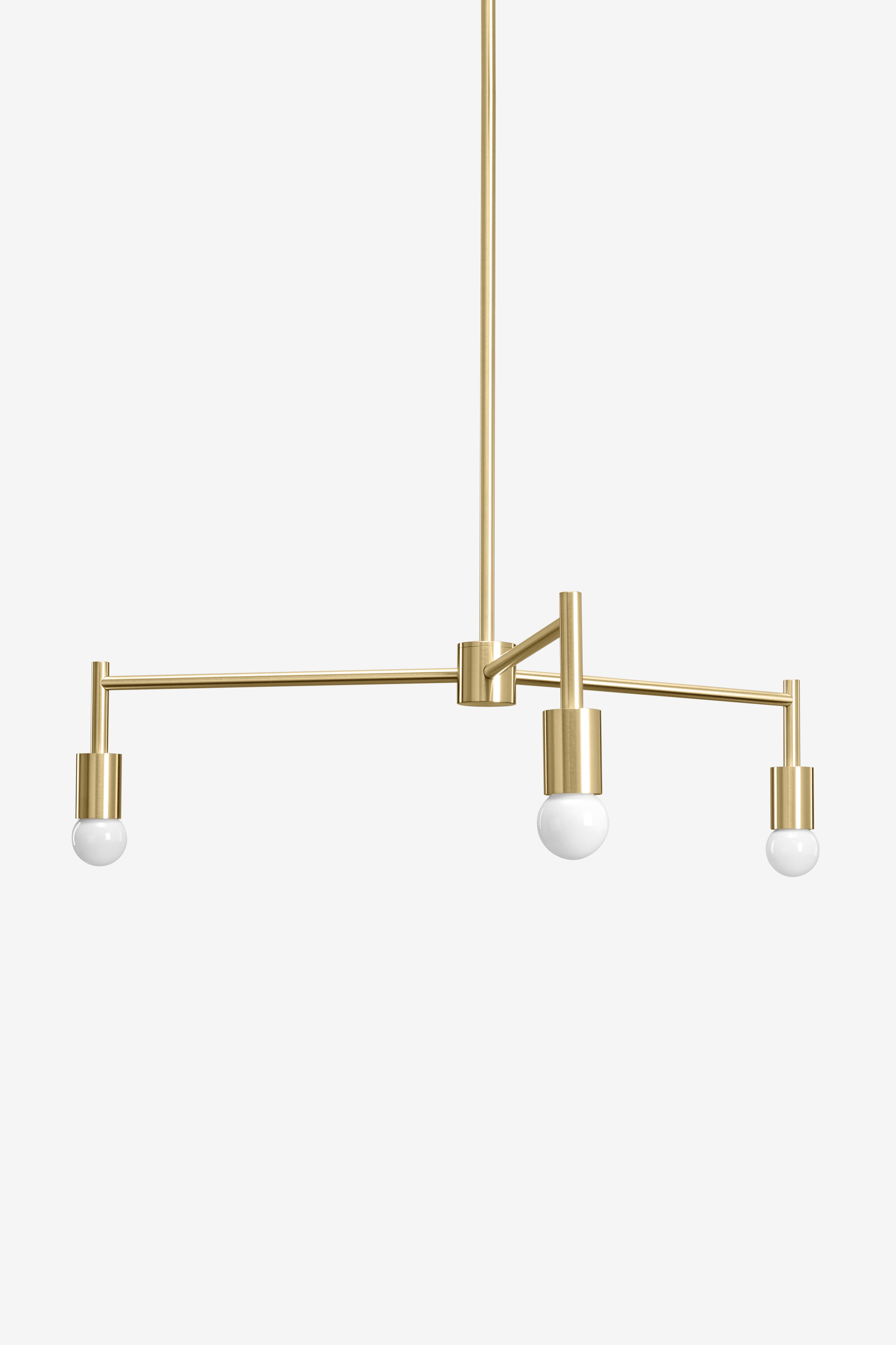 Ames 3 / Chandelier / Brass