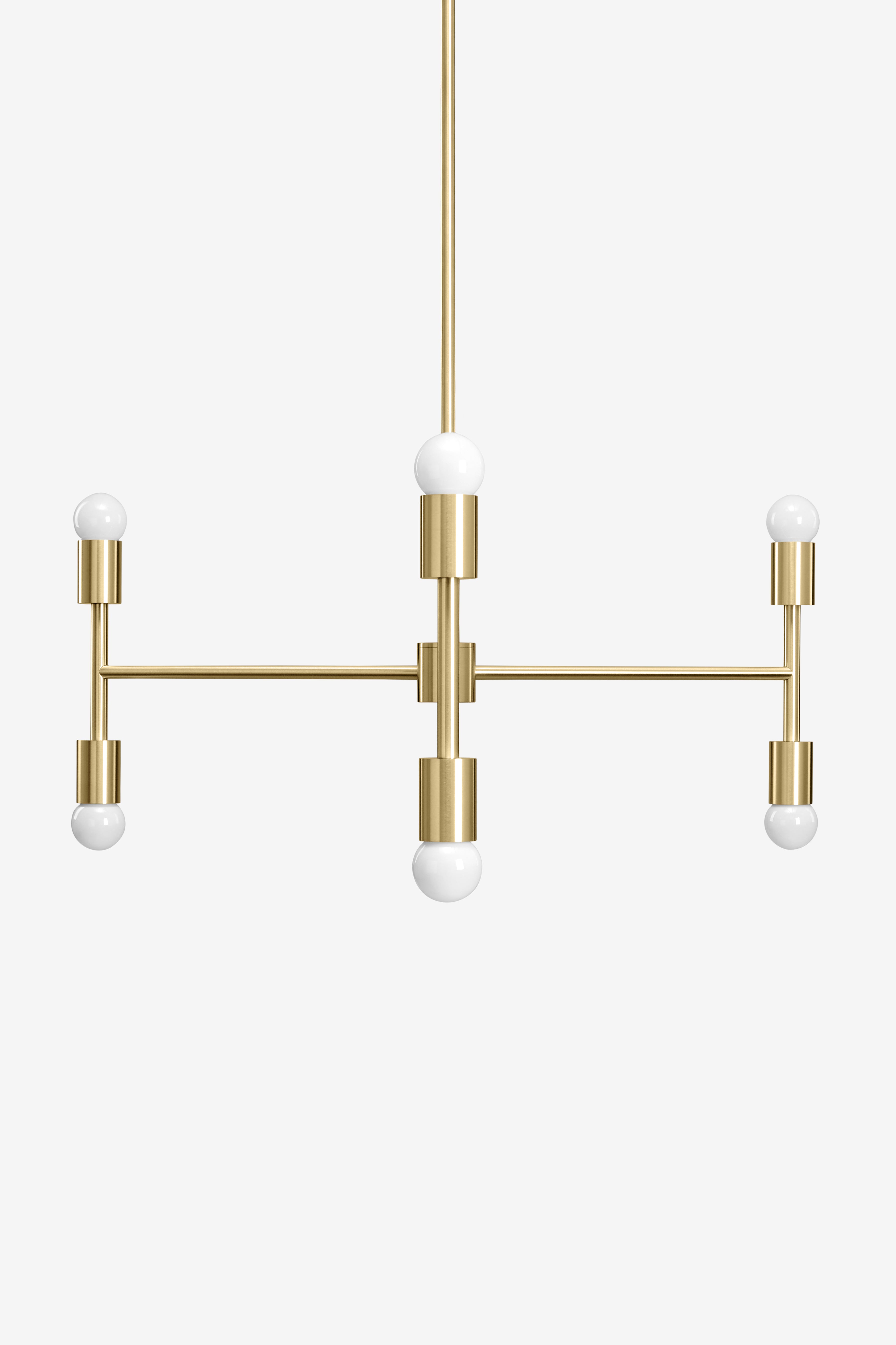 Adel 3 / Chandelier / Brass