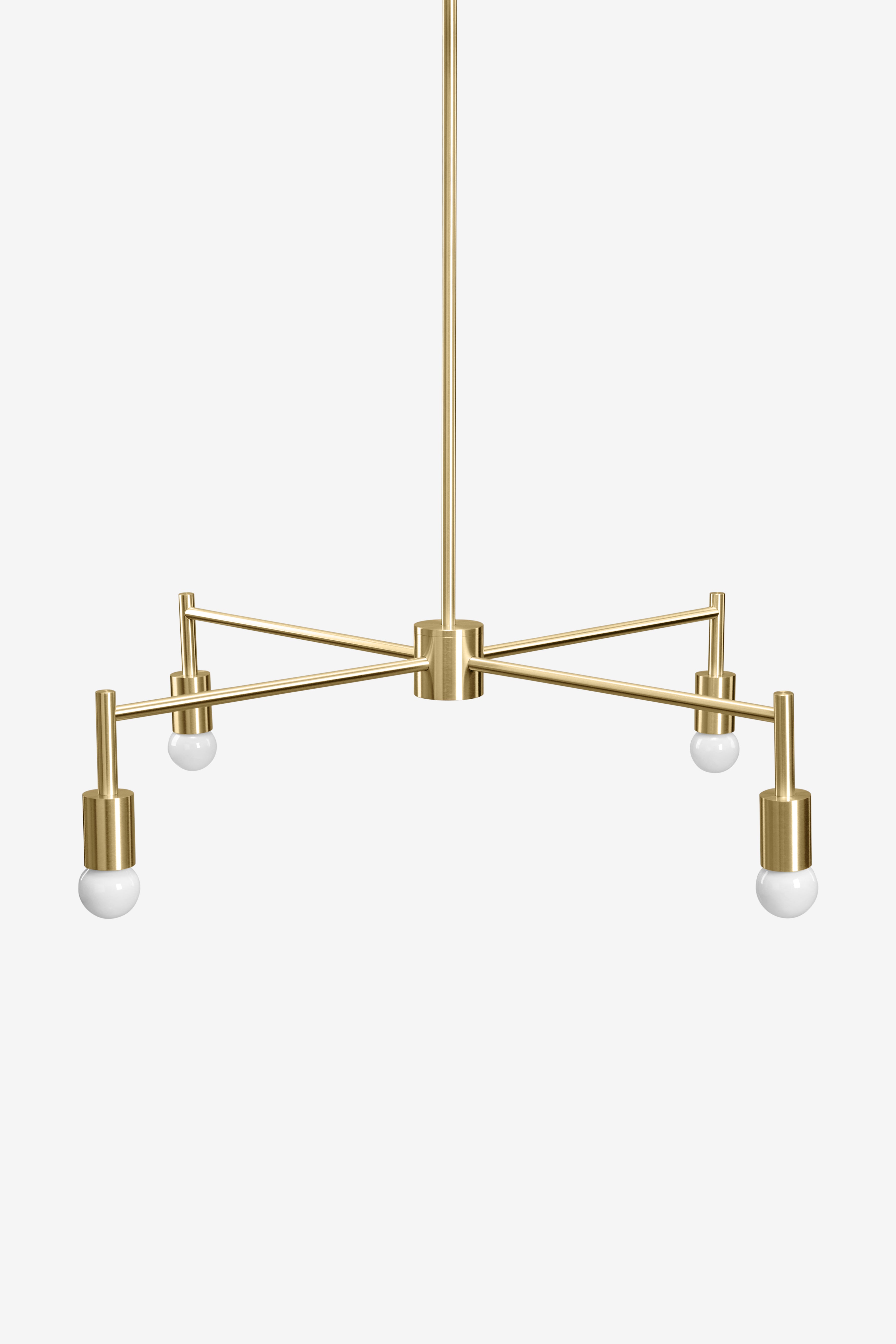 Ames 4 / Chandelier / Brass