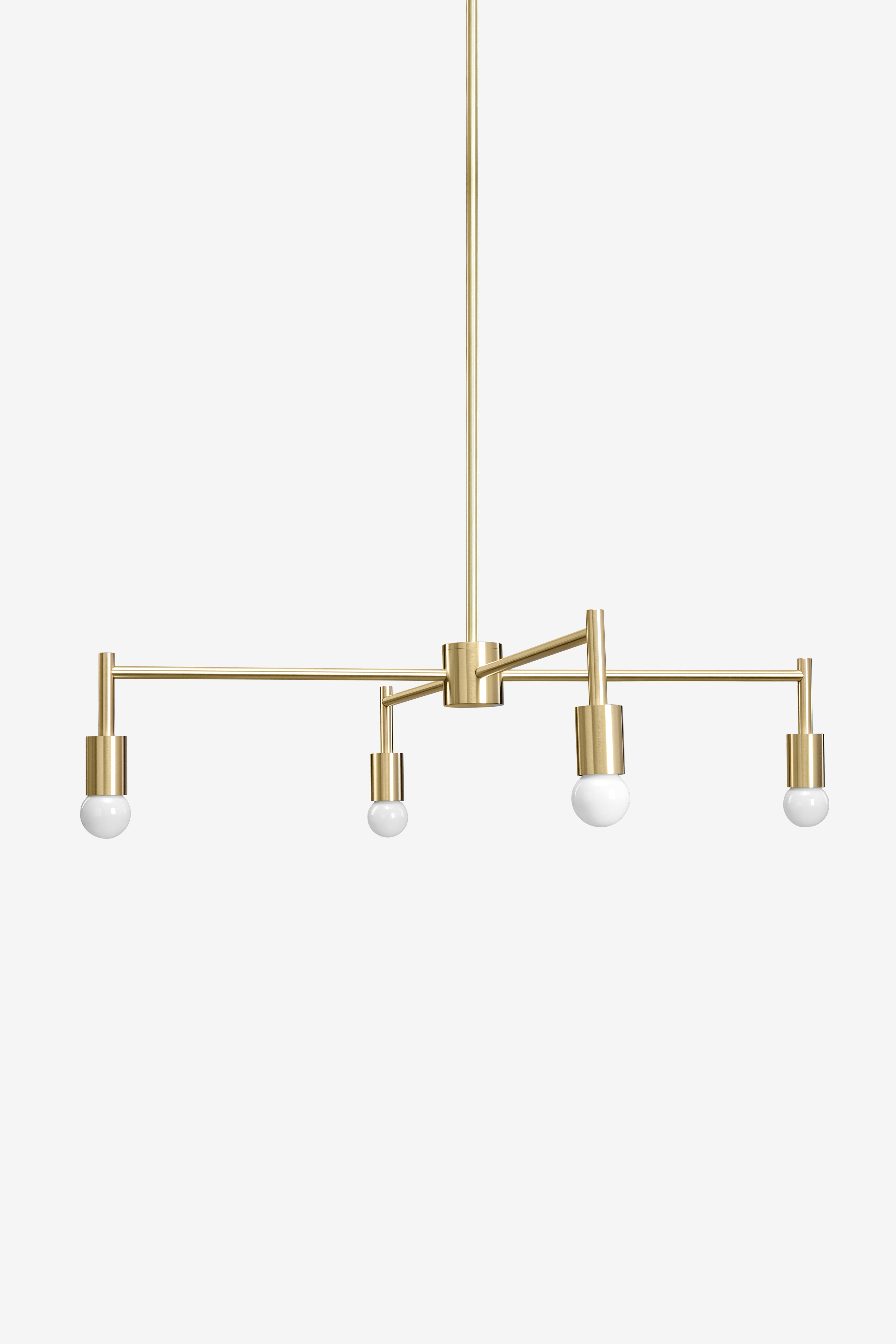 Ames 4 / Chandelier / Brass