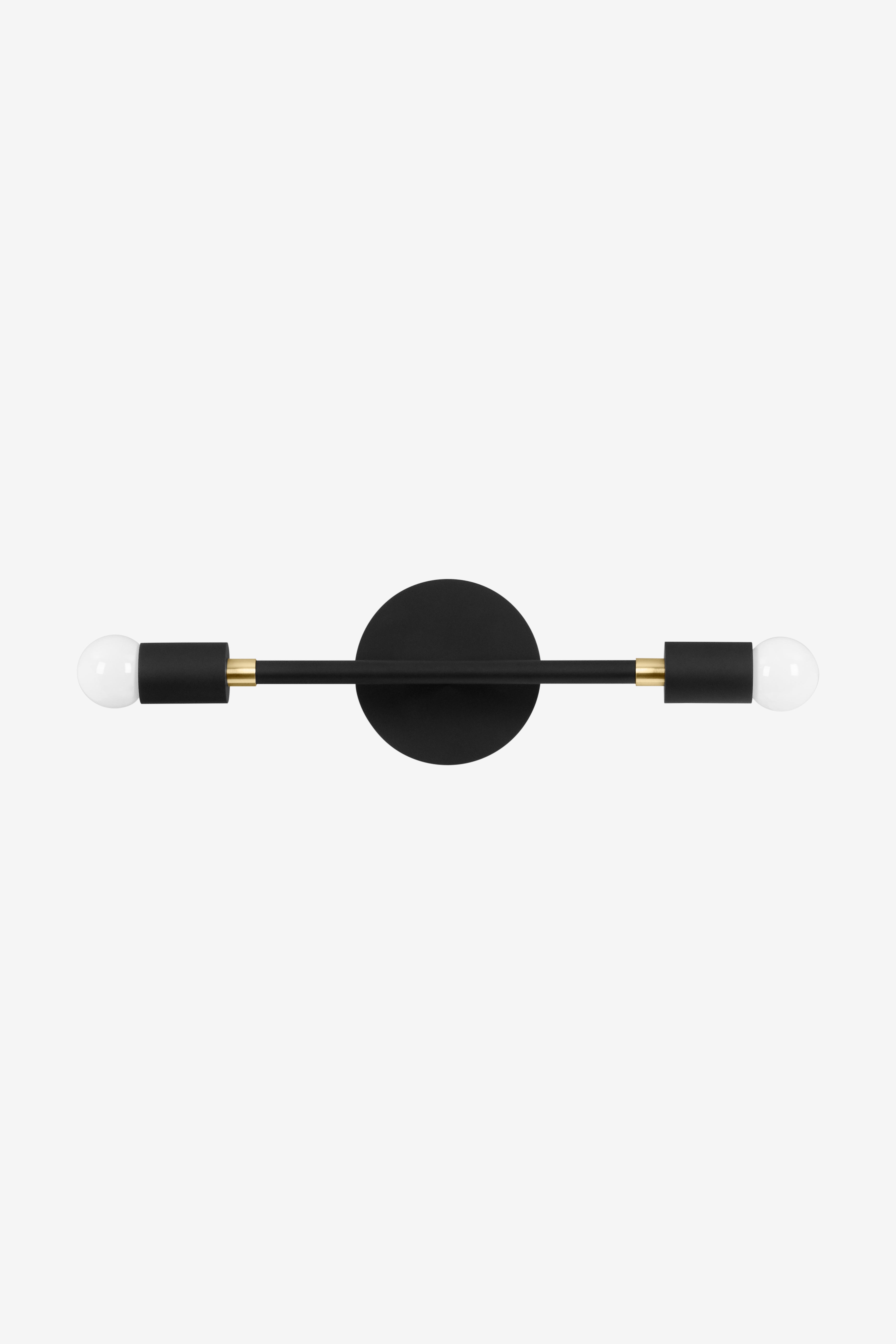 Sausalito Small / Sconce / Black and Brass