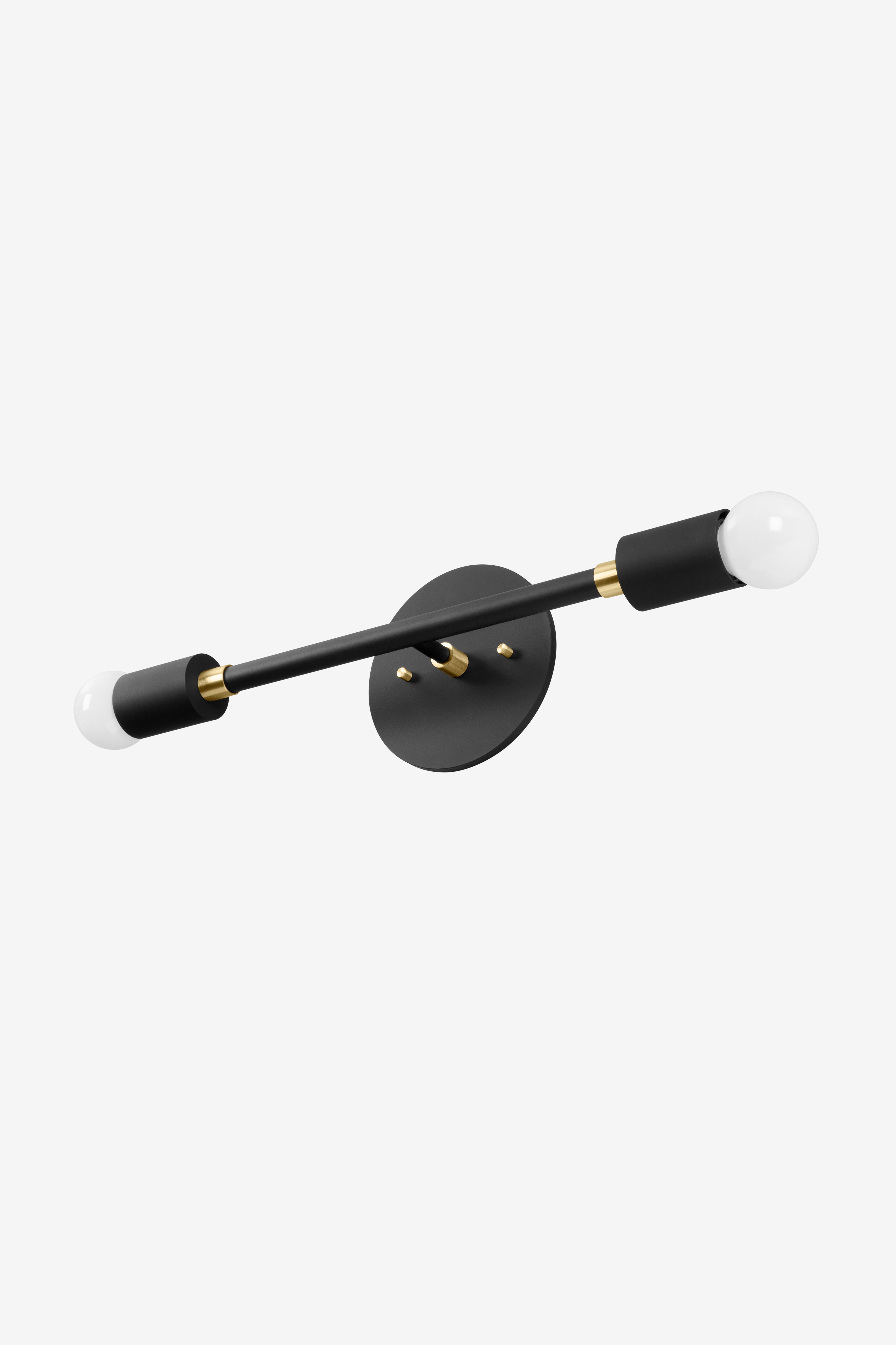 Sausalito Small / Sconce / Black and Brass