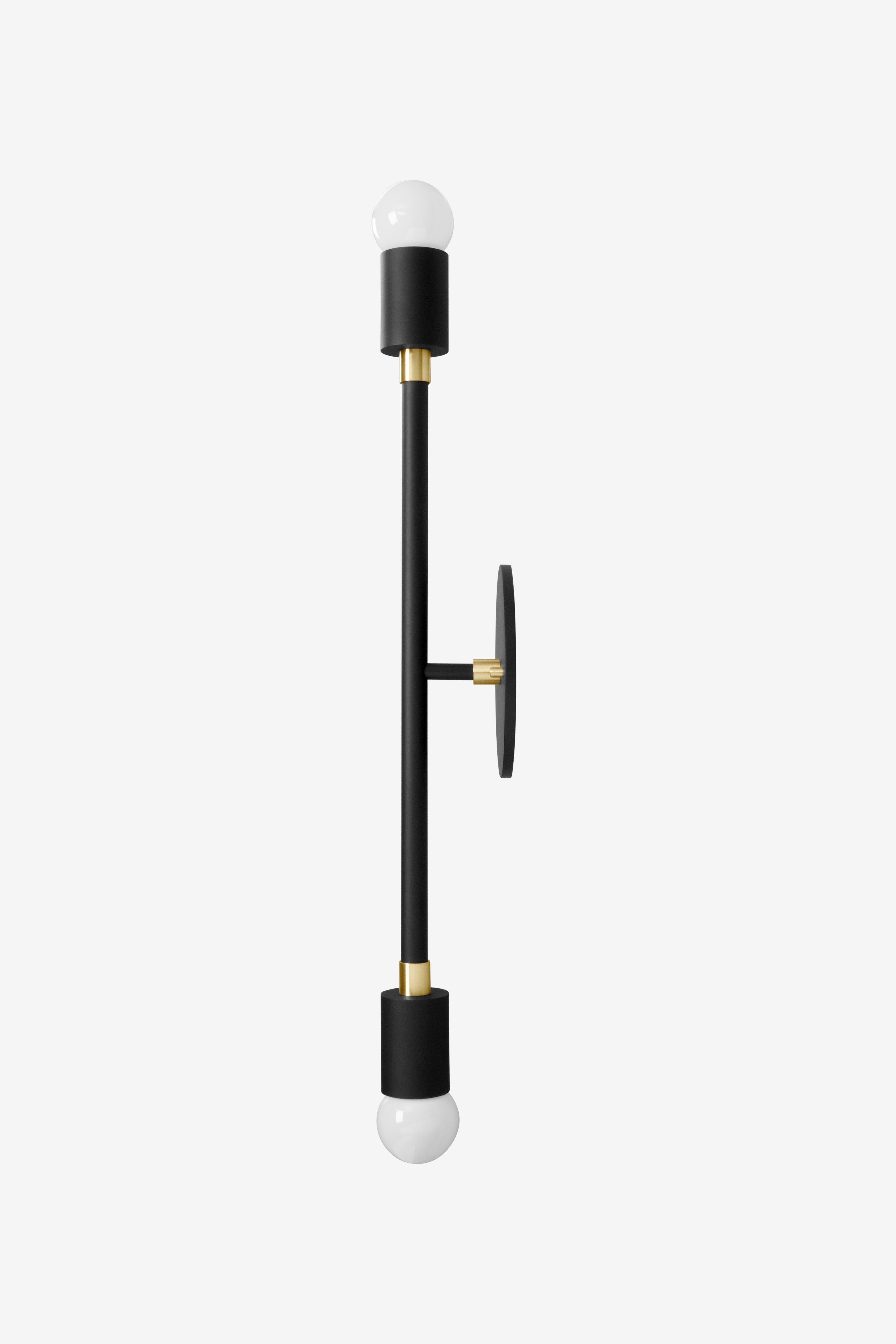 Sausalito Medium / Sconce / Black and Brass