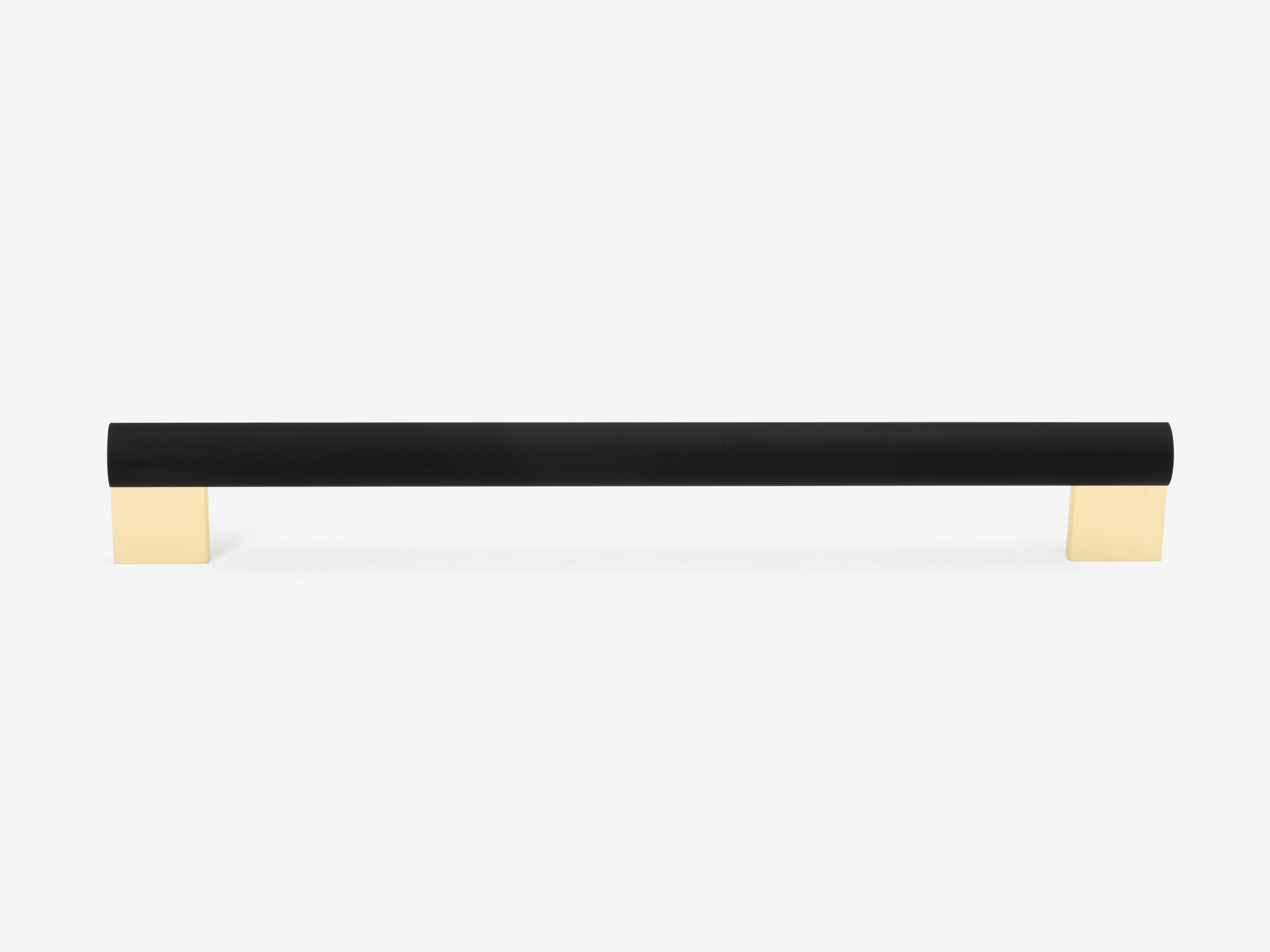 Cass / Appliance Pull / Black on Brass