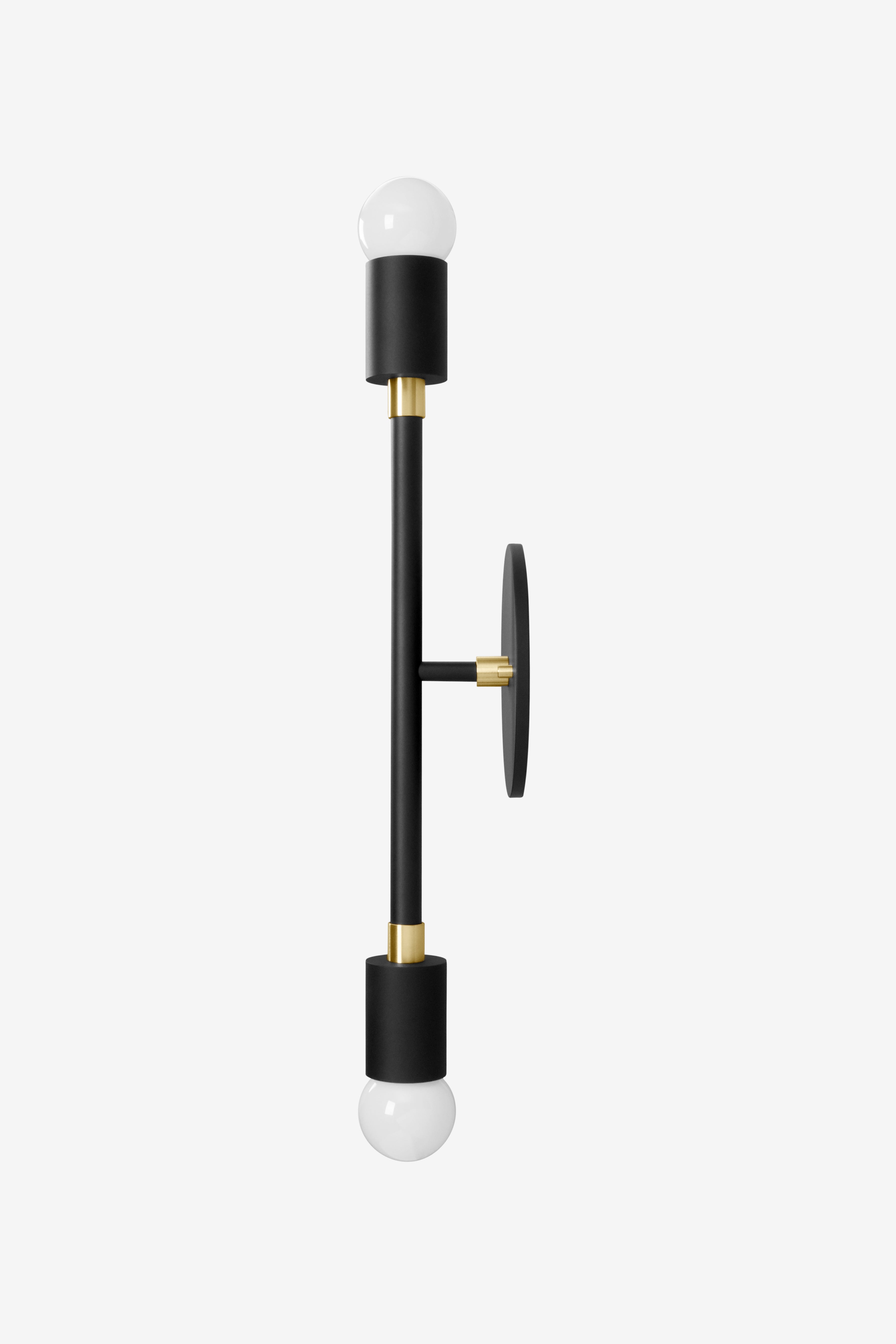 Sausalito Small / Sconce / Black and Brass