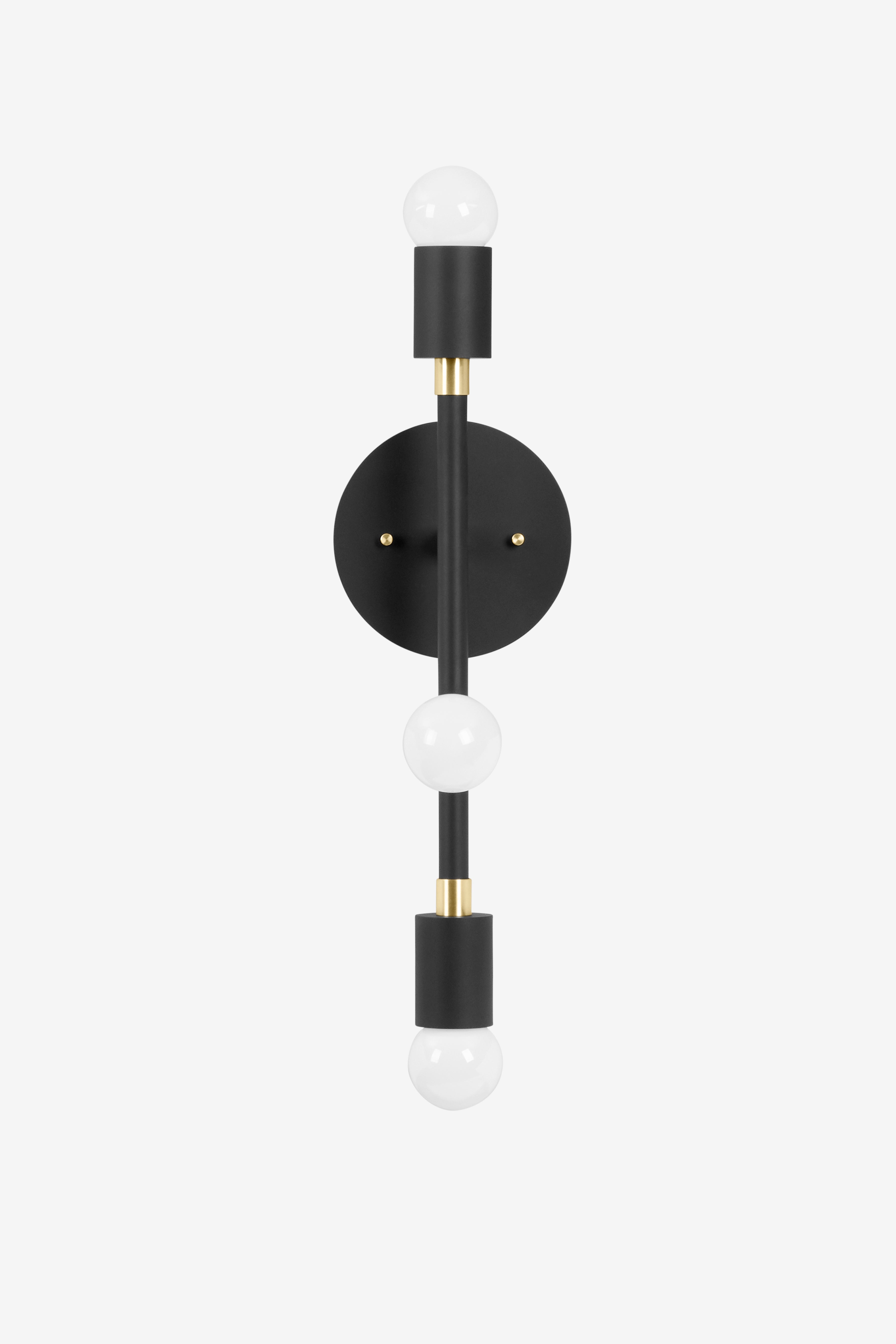 Tiburon Small / Sconce / Black and Brass