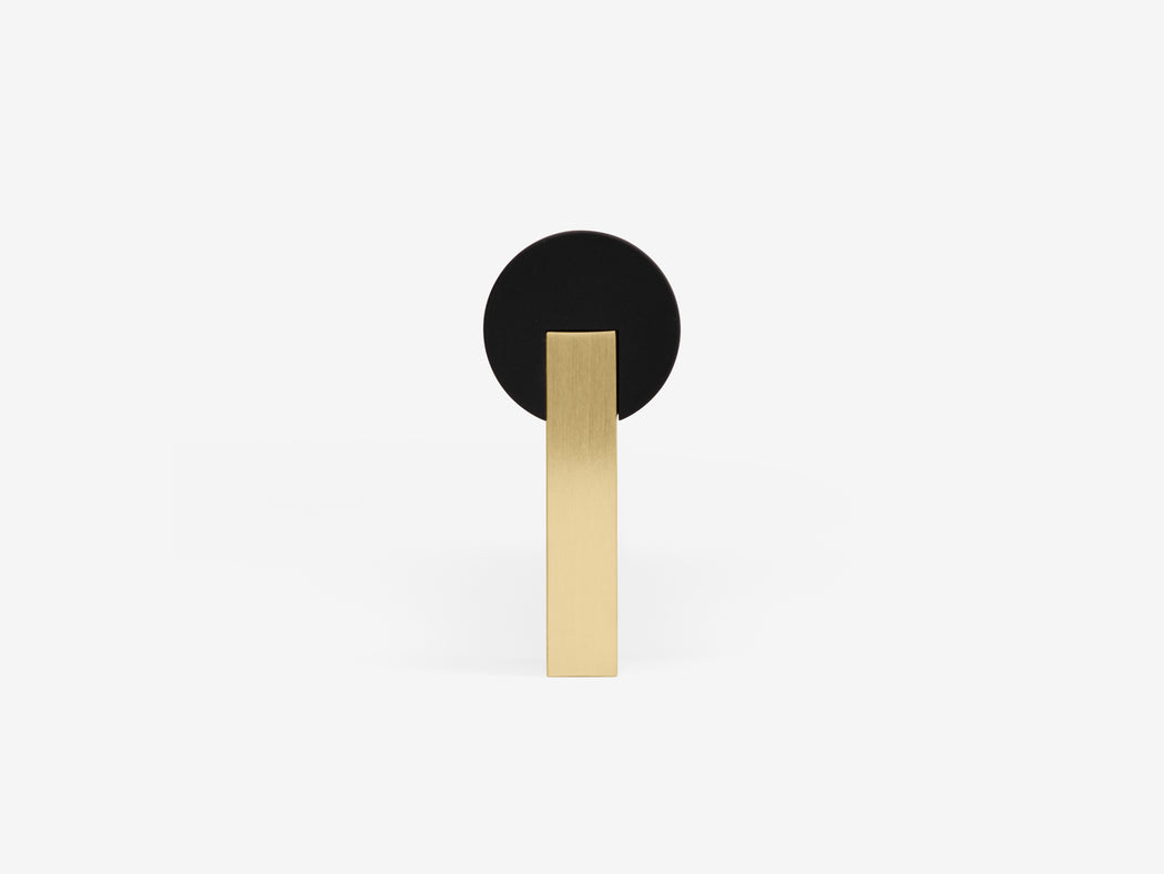 Cass Appliance Pull / Black on Brass